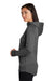 New Era LNEA522 Womens Venue Moisture Wicking Fleece Full Zip Hooded Sweatshirt Hoodie Graphite Grey Side