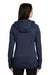 New Era LNEA522 Womens Venue Moisture Wicking Fleece Full Zip Hooded Sweatshirt Hoodie Navy Blue Back