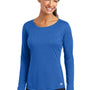 Ogio Womens Endurance Pulse Jersey Moisture Wicking Long Sleeve Crewneck T-Shirt - Electric Blue
