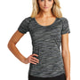 Ogio Womens Endurance Verge Jersey Moisture Wicking Short Sleeve Scoop Neck T-Shirt - Blacktop Space Dye