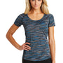 Ogio Womens Endurance Verge Jersey Moisture Wicking Short Sleeve Scoop Neck T-Shirt - Electric Blue Space Dye