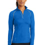 Ogio Womens Endurance Nexus Moisture Wicking 1/4 Zip Sweatshirt - Electric Blue