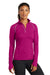 Ogio LOE335 Womens Endurance Nexus Moisture Wicking 1/4 Zip Sweatshirt Flush Pink Front
