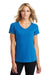 Ogio LOE337 Womens Endurance Peak Jersey Moisture Wicking Short Sleeve V-Neck T-Shirt Blue Front