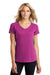 Ogio LOE337 Womens Endurance Peak Jersey Moisture Wicking Short Sleeve V-Neck T-Shirt Purple Front