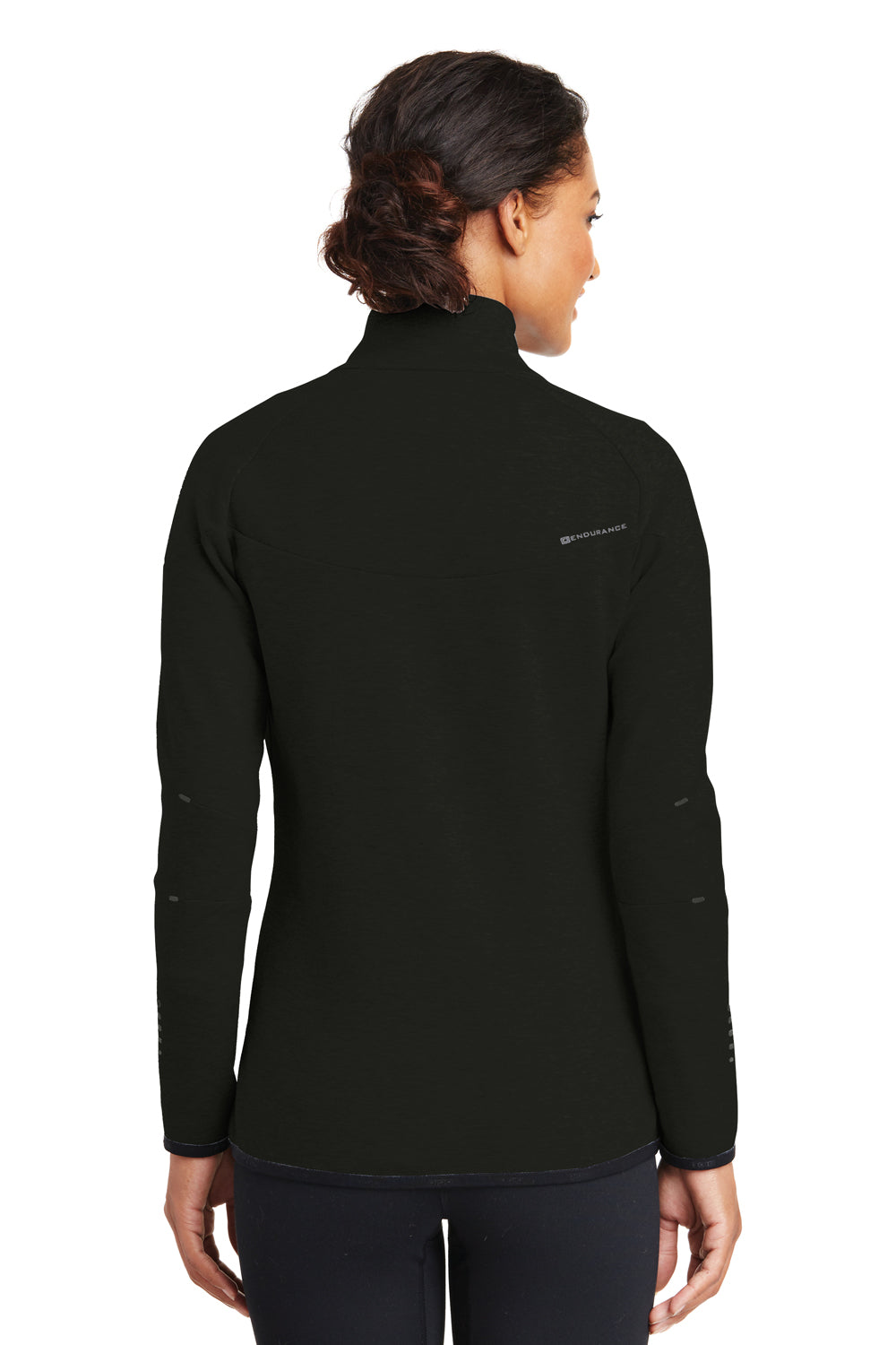 Ogio LOE503 Womens Endurance Origin Moisture Wicking Full Zip Jacket Black Back