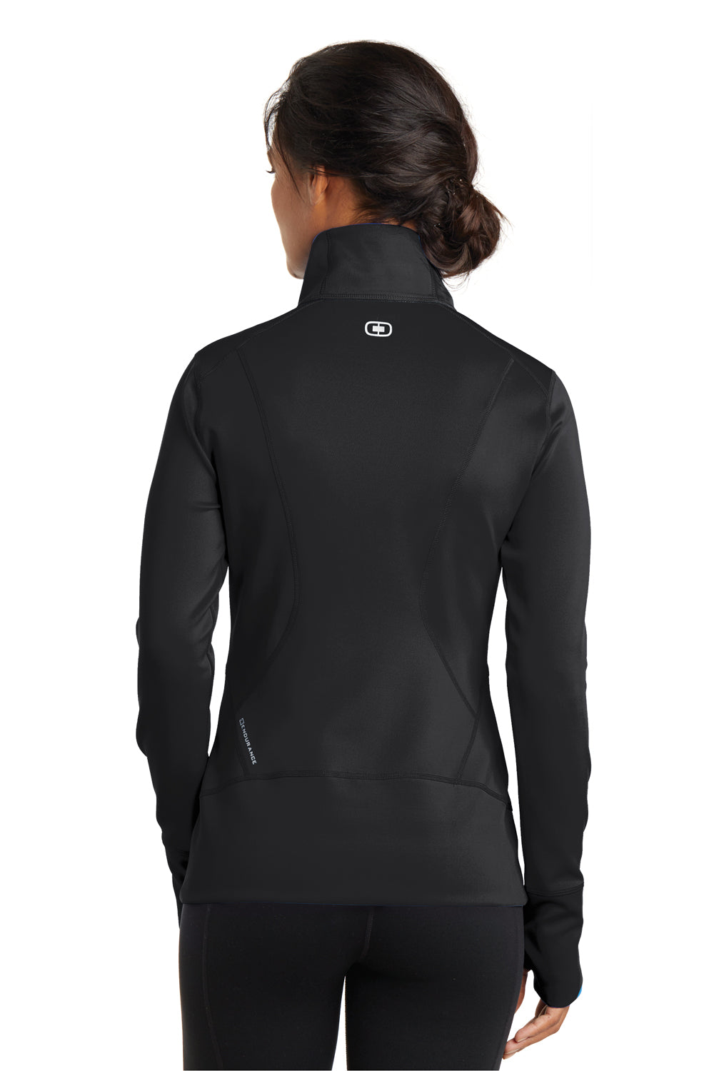 Ogio LOE700 Womens Endurance Fulcrum Full Zip Jacket Black Back