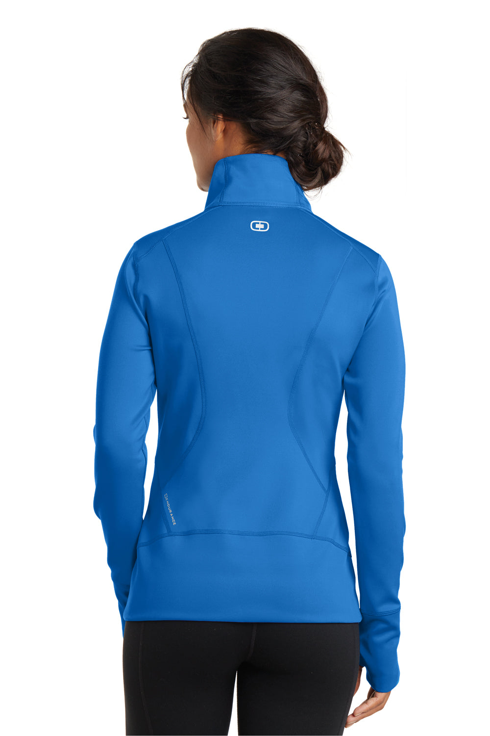 Ogio LOE700 Womens Endurance Fulcrum Full Zip Jacket Electric Blue Back