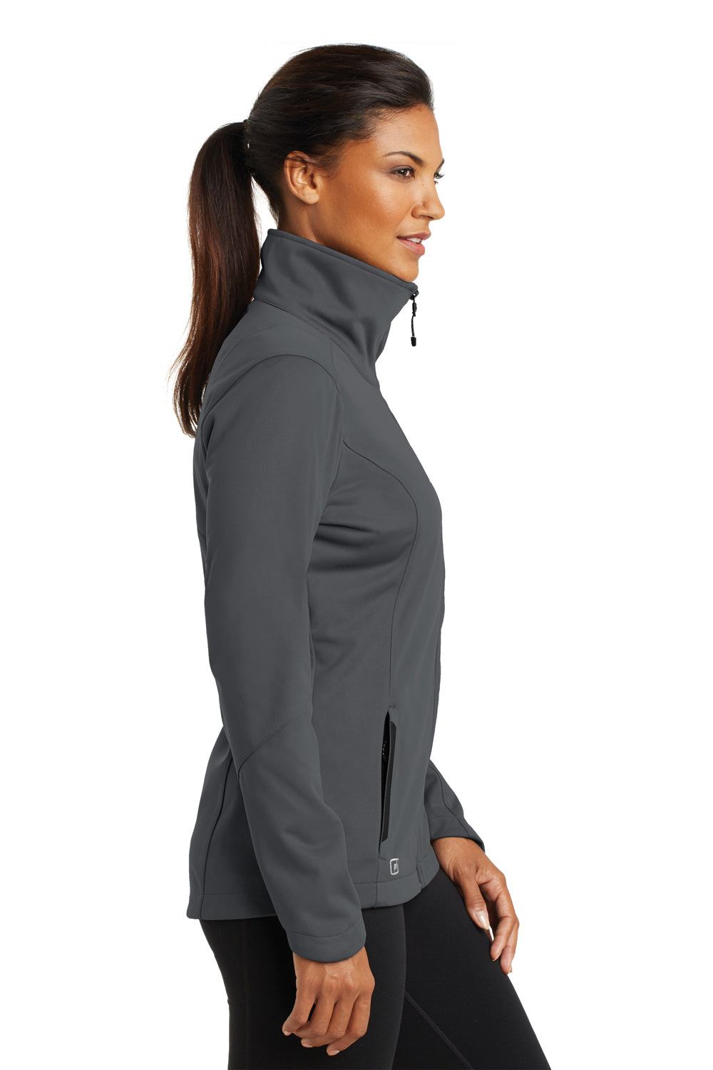 Ogio LOE720 Womens Endurance Crux Wind & Water Resistant Full Zip Jacket Gear Grey Side