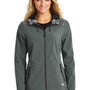 Ogio Womens Endurance Liquid Wind & Water Resistant Full Zip Hooded Jacket - Diesel Grey - Closeout