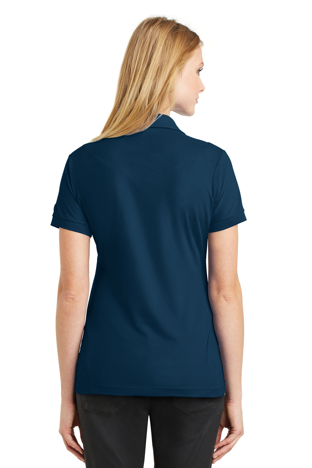 Ogio LOG101 Womens Jewel Moisture Wicking Short Sleeve Polo Shirt Spar Blue Back