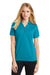 Ogio LOG105 Womens Glam Moisture Wicking Short Sleeve Polo Shirt Voltage Blue Front