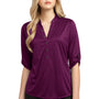 Ogio Womens Crush Moisture Wicking 3/4 Sleeve Polo Shirt - Luxe Purple
