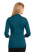 Ogio LOG122 Womens Gauge Moisture Wicking 3/4 Sleeve Polo Shirt Teal Blue Back