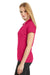 Ogio LOG125 Womens Framework Moisture Wicking Short Sleeve Polo Shirt Pink Punch Side