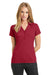 Ogio LOG125 Womens Framework Moisture Wicking Short Sleeve Polo Shirt Red Front