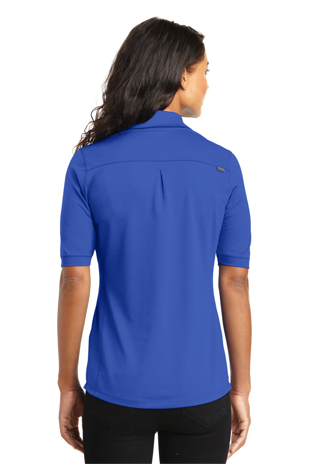 Ogio LOG130 Womens Metro Moisture Wicking Short Sleeve Polo Shirt Blue Back