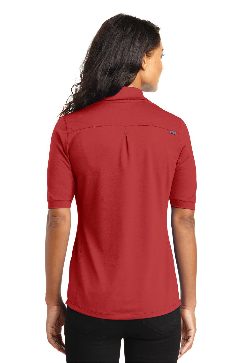 Ogio LOG130 Womens Metro Moisture Wicking Short Sleeve Polo Shirt Red Back