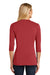 Ogio LOG132 Womens Fuse 3/4 Sleeve Henley T-Shirt Red Back