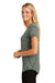 Ogio LOG134 Womens Orbit Moisture Wicking Short Sleeve Henley T-Shirt Black/Grey Side