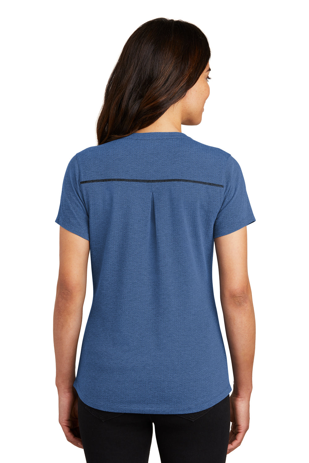 Ogio LOG136 Womens Tread Moisture Wicking Short Sleeve Polo Shirt Blue Back