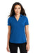 Ogio LOG138 Womens Limit Moisture Wicking Short Sleeve Polo Shirt Blue Front