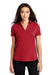Ogio LOG138 Womens Limit Moisture Wicking Short Sleeve Polo Shirt Red Front