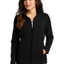 Ogio Womens Exaction Wind & Water Resistant Full Zip Jacket - Blacktop