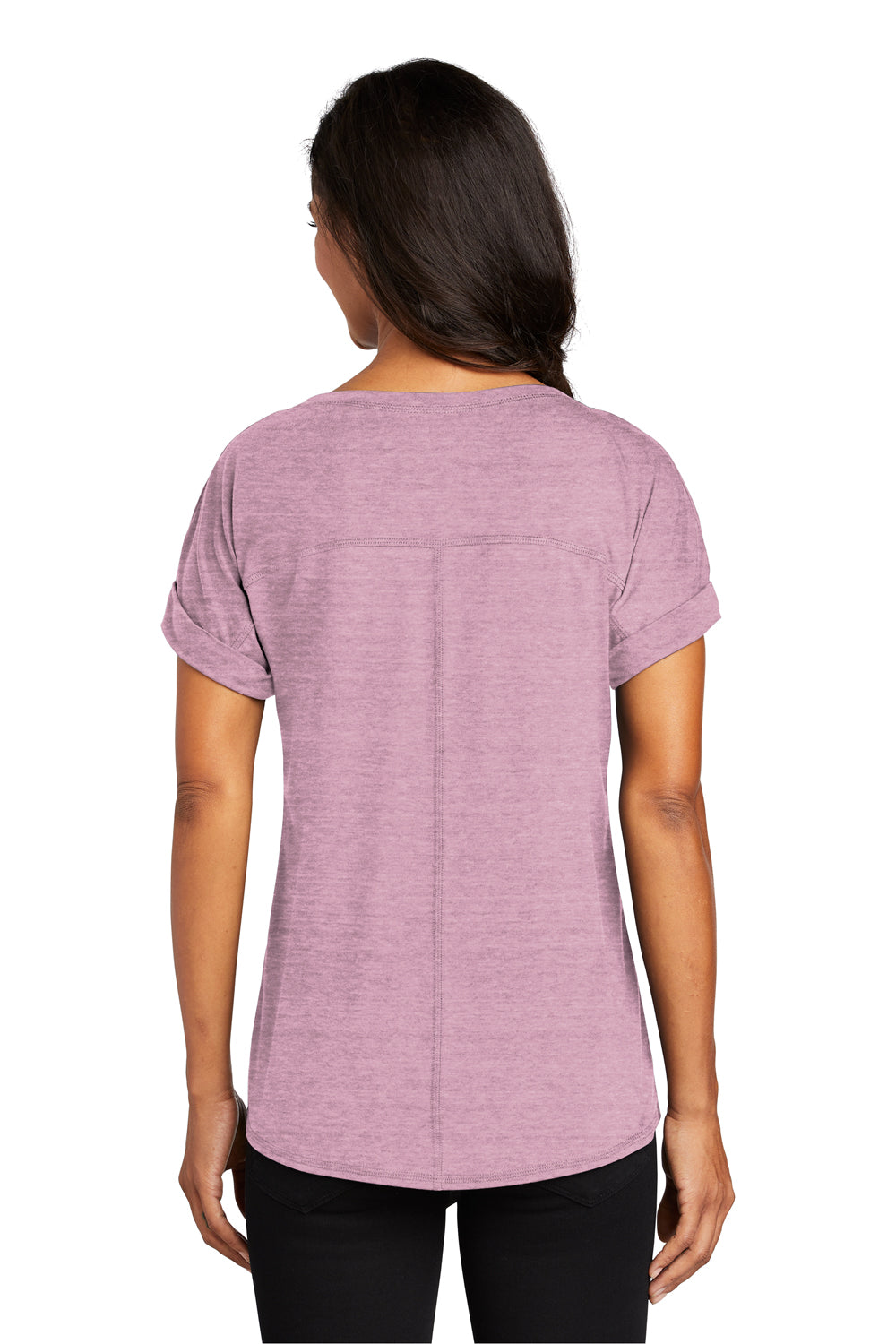 Ogio LOG800 Womens Luuma Jersey Moisture Wicking Short Sleeve Crewneck T-Shirt Lilac Purple Back