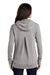 Ogio LOG810 Womens Luuma Fleece Hooded Sweatshirt Hoodie Petrol Grey Back