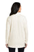 Ogio LOG811 Womens Luuma Cocoon Open Front Fleece Sweatshirt White Back
