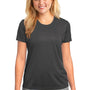 Port & Company Womens Dry Zone Performance Moisture Wicking Short Sleeve Crewneck T-Shirt - Charcoal Grey