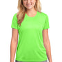 Port & Company Womens Dry Zone Performance Moisture Wicking Short Sleeve Crewneck T-Shirt - Neon Green - Closeout