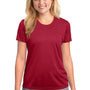 Port & Company Womens Dry Zone Performance Moisture Wicking Short Sleeve Crewneck T-Shirt - Red