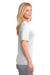 Port & Company LPC380 Womens Dry Zone Performance Moisture Wicking Short Sleeve Crewneck T-Shirt White Side