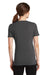 Port & Company LPC381V Womens Dry Zone Performance Moisture Wicking Short Sleeve V-Neck T-Shirt Charcoal Grey Back