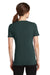 Port & Company LPC381V Womens Dry Zone Performance Moisture Wicking Short Sleeve V-Neck T-Shirt Dark Green Back