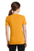 Port & Company LPC381V Womens Dry Zone Performance Moisture Wicking Short Sleeve V-Neck T-Shirt Gold Back