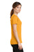 Port & Company LPC381V Womens Dry Zone Performance Moisture Wicking Short Sleeve V-Neck T-Shirt Gold Side