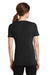 Port & Company LPC381V Womens Dry Zone Performance Moisture Wicking Short Sleeve V-Neck T-Shirt Black Back