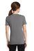 Port & Company LPC381V Womens Dry Zone Performance Moisture Wicking Short Sleeve V-Neck T-Shirt Medium Grey Back