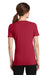 Port & Company LPC381V Womens Dry Zone Performance Moisture Wicking Short Sleeve V-Neck T-Shirt Red Back