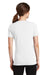 Port & Company LPC381V Womens Dry Zone Performance Moisture Wicking Short Sleeve V-Neck T-Shirt White Back