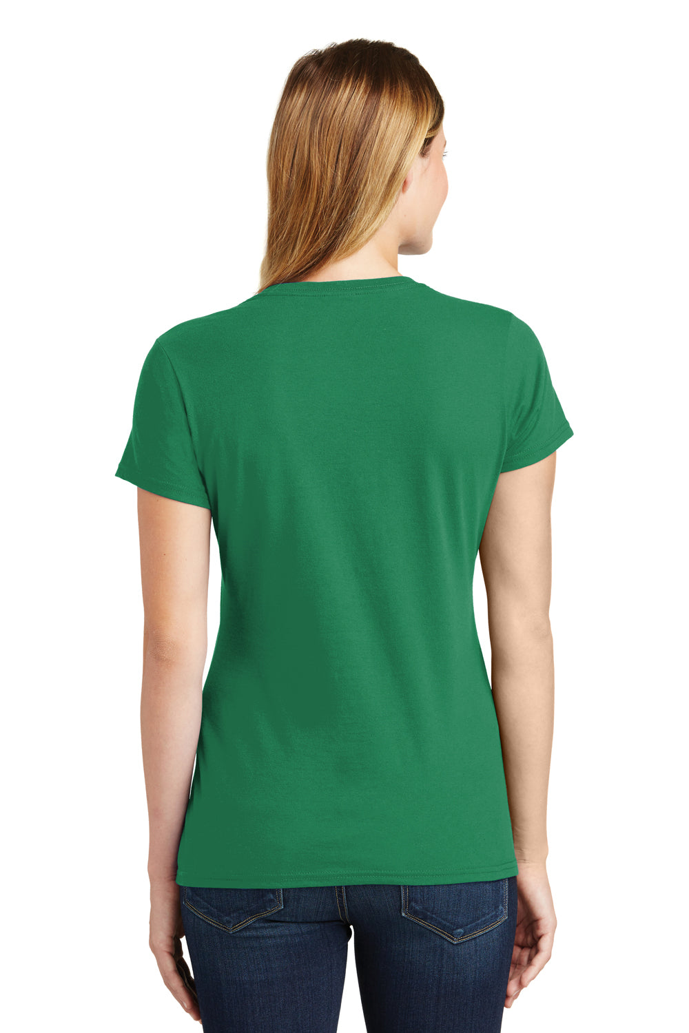 Port & Company LPC450 Womens Fan Favorite Short Sleeve Crewneck T-Shirt Kelly Green Back