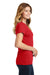 Port & Company LPC450 Womens Fan Favorite Short Sleeve Crewneck T-Shirt Red Side