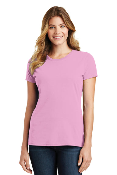 Port & Company LPC450 Womens Fan Favorite Short Sleeve Crewneck T-Shirt Candy Pink Front