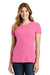 Port & Company LPC450 Womens Fan Favorite Short Sleeve Crewneck T-Shirt Pink Front