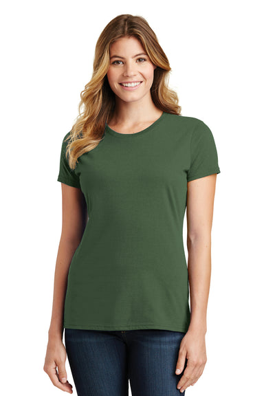Port & Company LPC450 Womens Fan Favorite Short Sleeve Crewneck T-Shirt Olive Green Front