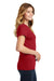 Port & Company LPC450 Womens Fan Favorite Short Sleeve Crewneck T-Shirt Cardinal Red Side
