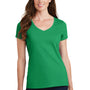 Port & Company Womens Fan Favorite Short Sleeve V-Neck T-Shirt - Athletic Kelly Green - Closeout